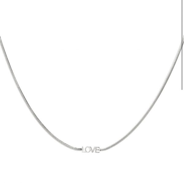 Ketting love zilver