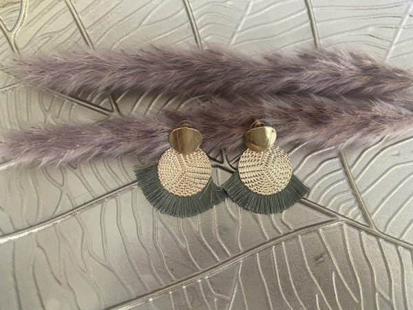 Oorbellen Green & Gold