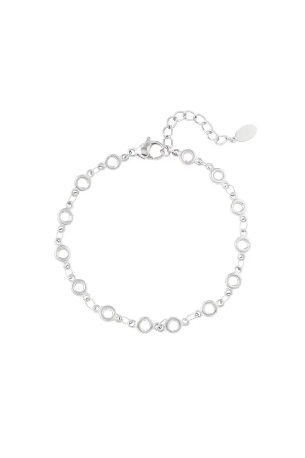 Armband cirkels zilver
