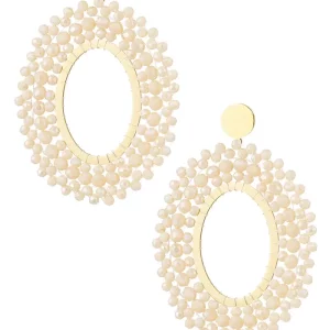 Oorbellen Beige